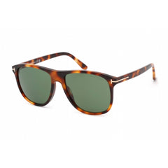 Tom Ford Men's Sunglasses - Blonde Havana Square Shape Frame Green Lens | FT0905 53N