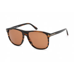 Tom Ford Men's Sunglasses - Full Rim Dark Brown Plastic Pilot Shape Frame | FT0905 50E