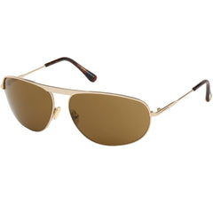 Tom Ford Men's Sunglasses - Gabe Brown Lens Shiny Rose Gold Frame | FT0774 6328E