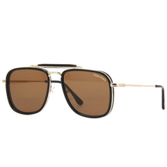 Tom Ford Men's Sunglasses - Huck Brown Navigator Lenses Black Frame | FT06655801E