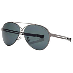 Tom Ford Men's Sunglasses - Rocco Dark Ruthenium and Matte Black Frame | FT08286212V