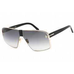 Tom Ford Men's Sunglasses - Shiny Rose Gold Frame Gradient Smoke Lens | FT0911 28B
