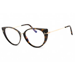Tom Ford Unisex Eyeglasses - Full Rim Dark Havana Plastic Cat Eye Frame | FT5815-B 052