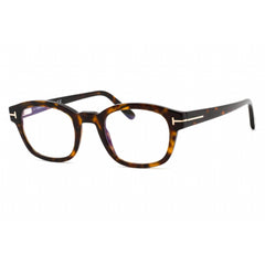 Tom Ford Unisex Eyeglasses - Full Rim Dark Havana Plastic Rectangular | FT5808-B 052