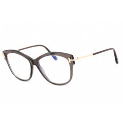 Tom Ford Unisex Eyeglasses - Full Rim Grey/Gold Plastic Round Frame | FT5705-B 020