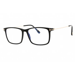 Tom Ford Unisex Eyeglasses - Full Rim Shiny Black Acetate Rectangular | FT5758-B 001