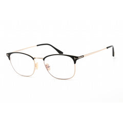 Tom Ford Unisex Eyeglasses - Full Rim Shiny Black Metal Rectangular | FT5750-B 001