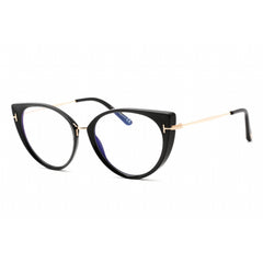 Tom Ford Unisex Eyeglasses - Full Rim Shiny Black Plastic Cat Eye Frame | FT5815-B 001