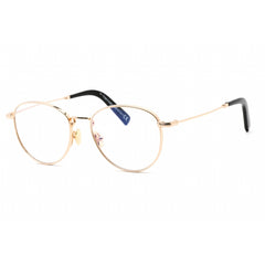 Tom Ford Unisex Eyeglasses - Full Rim Shiny Rose Gold Metal Round Frame | FT5749-B 028