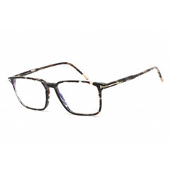 Tom Ford Unisex Eyeglasses - Rectangular Shape Tortoise Plastic Frame | FT5607-B 055