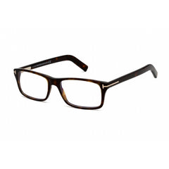Tom Ford Unisex Eyeglasses - Shiny Classic Dark Havana Rectangular | FT5663-B 052
