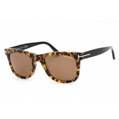 Tom Ford Unisex Sunglasses - Full Rim Colored Havana Acetate Frame | FT0336 LEO 55J