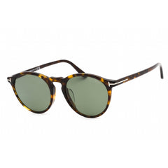 Tom Ford Unisex Sunglasses - Full Rim Dark Havana Plastic Round Frame | FT0904-F 52R