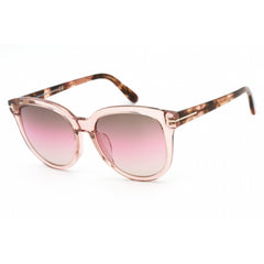 Tom Ford Unisex Sunglasses - Shiny Pink Plastic Cat Eye Shape Frame | FT0914-F 72F