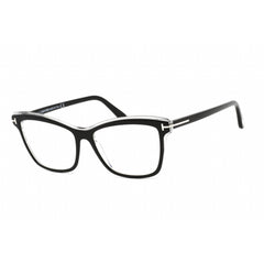 Tom Ford Women's Eyeglasses - Cat Eye Shape Shiny Black Plastic Frame | FT5619-B 001