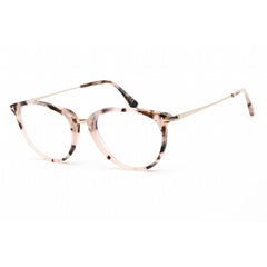Tom Ford Women's Eyeglasses - Colored Havana Acetate/Metal Oval Frame | FT5640-B 055