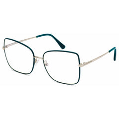 Tom Ford Women's Eyeglasses - Dark Green Metal Butterfly Full-Rim Frame | FT5613-B 098