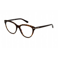 Tom Ford Women's Eyeglasses - Dark Havana Plastic Cat Eye Shape Frame | FT5618-B 052