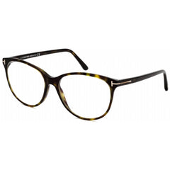 Tom Ford Women's Eyeglasses - Dark Havana Plastic Oval Shape Frame | FT5544-B 052