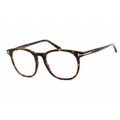 Tom Ford Women's Eyeglasses - Dark Havana Plastic Square Shape Frame | FT5754-B 052