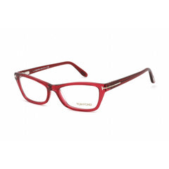 Tom Ford Women's Eyeglasses - Full Rim Cat Eye Shape Red Acetate Frame | FT5265 068