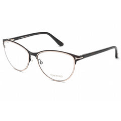 Tom Ford Women's Eyeglasses - Full Rim Matte Dark Brown Metal Cat Eye | FT5420 049