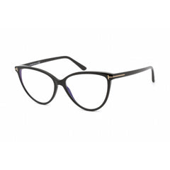 Tom Ford Women's Eyeglasses - Full Rim Shiny Black Cat Eye Shape Frame | FT5743-B 002