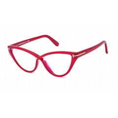 Tom Ford Women's Eyeglasses - Full Rim Shiny Fuchsia Cat Eye Frame | FT5729-B 075