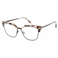 Tom Ford Women's Eyeglasses - Pink Vintage Havana Metal/Plastic Frame | FT5547-B 055