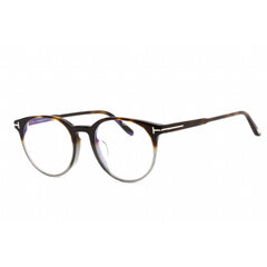 Tom Ford Women's Eyeglasses - Round Shape Havana/Grey Plastic Frame | FT5695-F-B 056