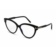 Tom Ford Women's Eyeglasses - Shiny Black Plastic Cat Eye Shape Frame | FT5763-B 001