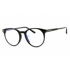 Tom Ford Women's Eyeglasses - Shiny Black Plastic Round Shape Frame | FT5695-F-B 001