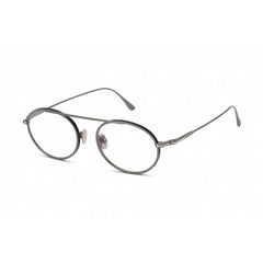 Tom Ford Women's Eyeglasses - Shiny Gunmetal Metal Round Shape Frame | FT5692-B 008