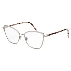 Tom Ford Women's Eyeglasses - Shiny Palladium Cat-Eye Metal Frame | FT5740-B 016