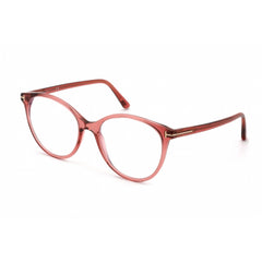 Tom Ford Women's Eyeglasses - Shiny Pink Cat Eye Plastic Full-Rim Frame | FT5742-B 072