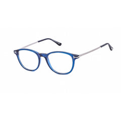 Tom Ford Women's Eyeglasses - Shiny Transparent Blue Plastic Frame | FT5553-B 090