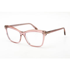 Tom Ford Women's Eyeglasses - Shiny Transparent Lilac Pink Grey Frame | FT5619-B 072