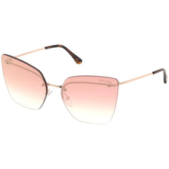 Tom Ford Women's Sunglasses - Camilla-02 Brown Mirror Lens Metal | FT0682 6333G