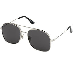 Tom Ford Women's Sunglasses - Delilah Shiny Palladium Pilot Metal Frame | FT0758 5816A