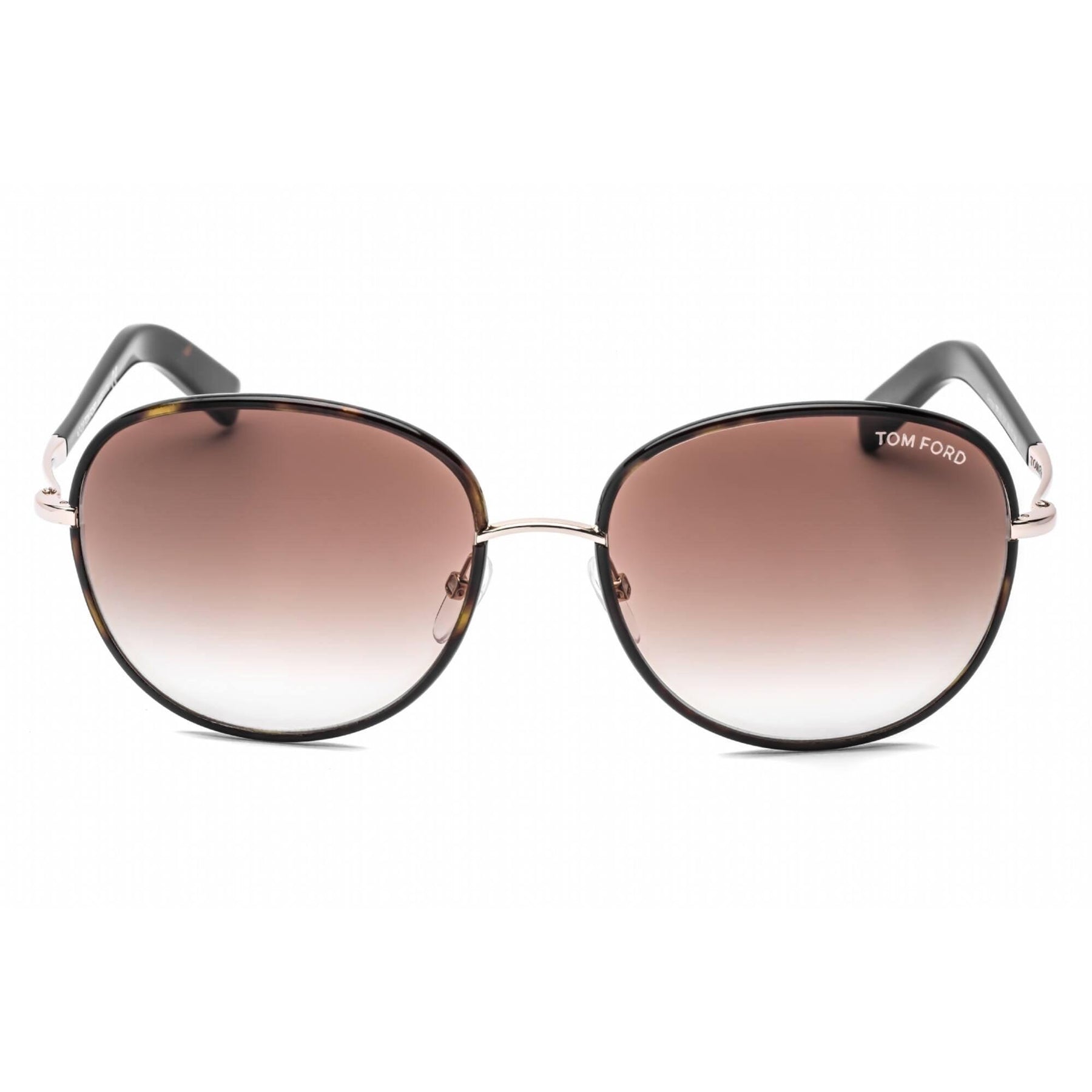 小物 TOM FORD TF498 52F Tom Ford Women's Sunglasses - Full Rim Dark Havana Oval Shape