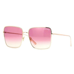 Tom Ford Women's Sunglasses - Heather Pink Square Lenses Rose Gold Frame | FT07396028T