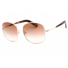 Tom Ford Women's Sunglasses - Shiny Rose Gold Frame Brown Gradient Lens | FT0499 28F