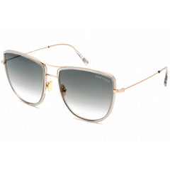 Tom Ford Women's Sunglasses - Shiny Rose Gold Metal Pilot Shape Frame | FT0759 28B