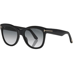 Tom Ford Women's Sunglasses - Wallace Black Acetate Frame Grey Lens | FT08705401B