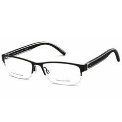 Tommy Hilfiger Men's Eyeglasses - Matte Black Half-Rim Plastic Frame | TH 1496 0003 00