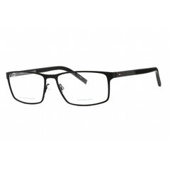 Tommy Hilfiger Men's Eyeglasses - Matte Black Rectangular Clear Lens | Th 1593 0003 00