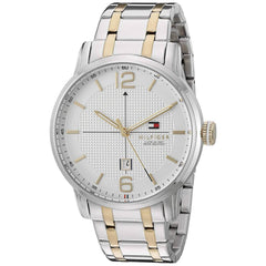 Tommy Hilfiger Men's Quartz Watch - George White Dial Two Tone Bracelet | 1791214