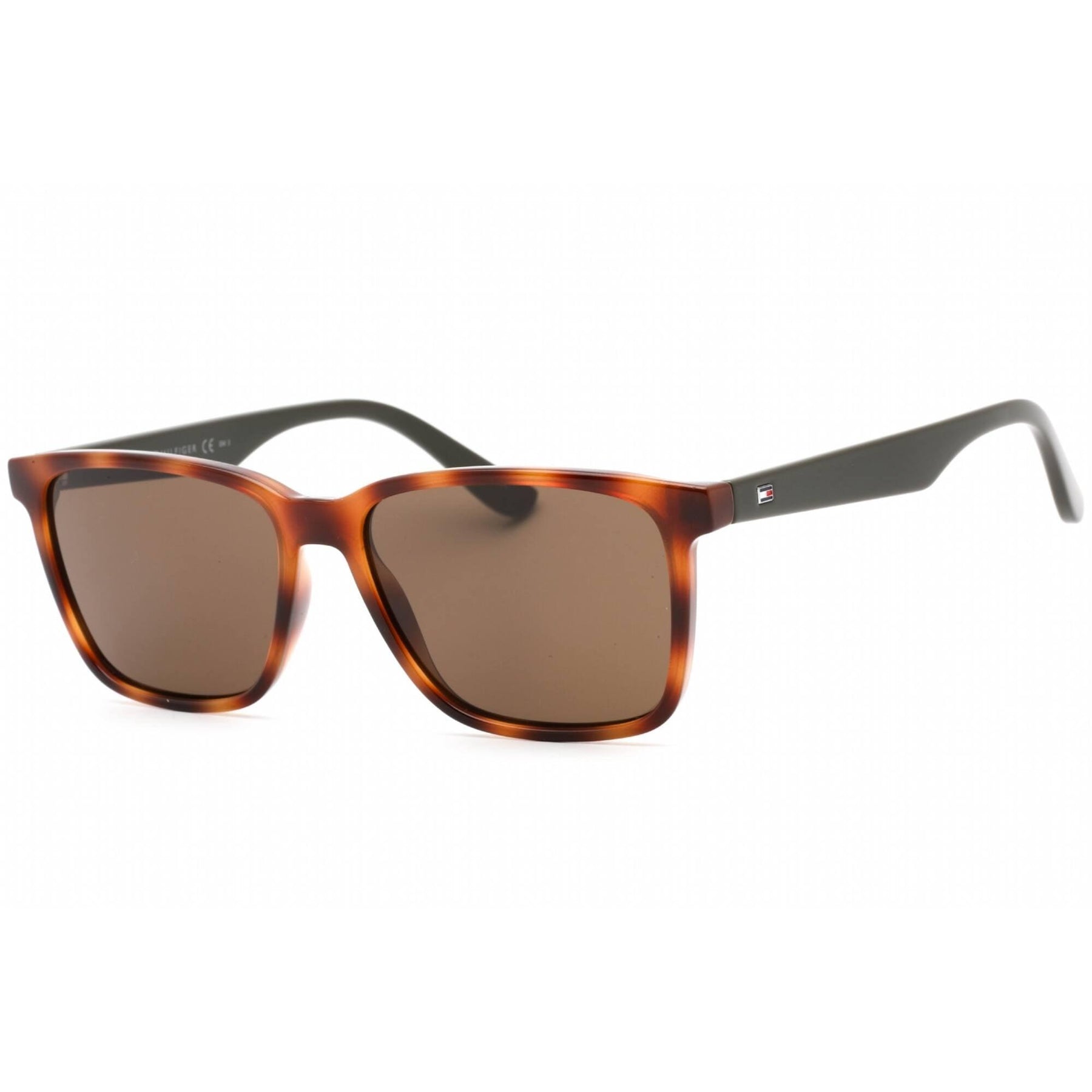 Tommy Hilfiger Rectangle Havana Acetate Frame Tommy Hilfiger Men main image 3