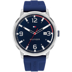 Tommy Hilfiger Men's Watch and Bracelet Set - Essentials Quartz Blue Dial | 2770141