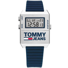 Tommy Hilfiger Men's Watch - Tommy Jeans Alarm Grey Digital Dial Strap | 1791673